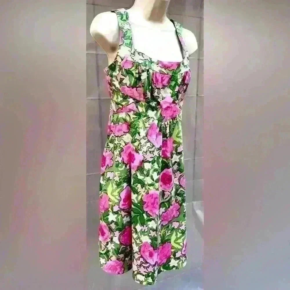 NWOT London Times Floral Print Party Sundress  Dress Sz 8 Women